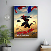 Into the Spider-Verse (2018) Poster Art Print Movie Posters Gift for Movie lovers