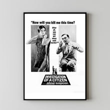 Investigation of a Citizen Above Suspicion (1970) Poster Art Print Movie Posters Gift for Movie lovers 6