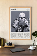 Iris Apfel Wall Art Designer Poster Poster Fashion Interior Designer Iris Apfel  Black White Poster  Art Gift 1702498015