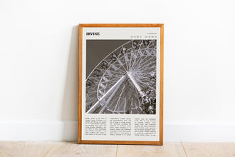 Irvine California Wall Art Poster Poster  Irvine California Black White Poster  Poster  Art Gift 1685494508