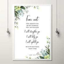 Isaiah 41:10 'Fear Not' Bible Verse Wall Art - Empowering Christian Wall Decor for Courage and Faith