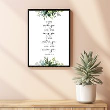 Isaiah 46:4 'I Have Made You' Bible Verse Scripture Poster - Uplifting Christian Wall Decor and Gift for Faithful Encouragement