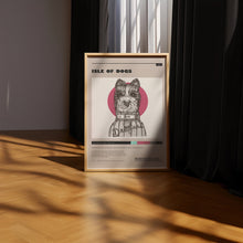Isle of Dogs Poster, Wes Anderson Wall Art, Minimalist Wall Decor, Mid Century Design, Gift for Movie Buffs 1748348789