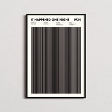 It Happened One Night Movie Barcode Print, It Happened One Night Print, It Happened One Night Poster 1650044234
