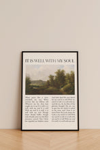 It Is Well With My Soul Hymn Lyrics Print Canvas Poster Farm Vintage Scripture Christian Song Gift Modern Reformed Home Wall Easter Print 1677871779