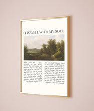 It Is Well With My Soul Hymn Lyrics Print Canvas Poster Farm Vintage Scripture Christian Song Gift Modern Reformed Home Wall Easter Print 1677871779