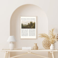 It Is Well With My Soul Hymn Lyrics Print Canvas Poster Farm Vintage Scripture Christian Song Gift Modern Reformed Home Wall Easter Print 1677871779