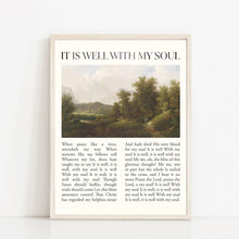 It Is Well With My Soul Hymn Lyrics Print Canvas Poster Farm Vintage Scripture Christian Song Gift Modern Reformed Home Wall Easter Print 1677871779