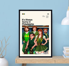 It's Always Sunny In Philadelphia Tv Series Poster, Retro Movie Poster, Minimalist Art, Vintage Poster, Movie Poster, Movie Art, Wall Art 1733302691