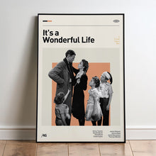 It's a Wonderful Life Movie Poster  Minimalist  Midcentury Poster  Wall Art Print  Retro Movie Poster 1716751868