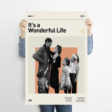 It's a Wonderful Life Movie Poster  Minimalist  Midcentury Poster  Wall Art Print  Retro Movie Poster 1716751868