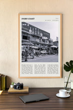 Ivory Coast Wall Art Poster Poster  Ivory Coast Black White Poster  Poster  Art Gift 1702055763