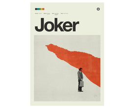 JOKER Art Print Poster, Smile, Joaquin Phoenix, 20x28 Lithograph Art Print, MidCentury Modern, Swiss, Helvetica 870586083
