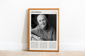 Jane Goodall Wall Art Primatologist Poster  Anthropologist Poster  Jane Goodall Poster  Poster  Art Gift 1702176201