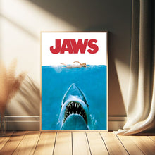 Jaws Movie Poster Canvas Wall Art Family Decor, Home Decor,Frame Option 1497712018