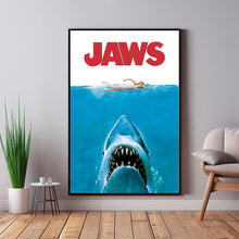 Jaws Movie Poster Canvas Wall Art Family Decor, Home Decor,Frame Option 1497712018