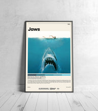 Jaws Movie Poster  Steven Spielberg, Minimalist Movie Poster, Vintage Retro Art Print, Custom Poster, Wall Art Print, Home Decor 1228874382