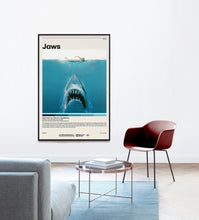 Jaws Movie Poster  Steven Spielberg, Minimalist Movie Poster, Vintage Retro Art Print, Custom Poster, Wall Art Print, Home Decor 1228874382
