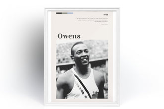 Jesse Owens Poster Wall Art Olympic gold medals in 1936 Quote James Cleveland   Poster  Art Gift 1564736057 3068