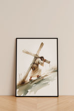 Jesus Carries Cross Wall Art Poster Print You Will Be with Me in Paradise Gift Watercolor Print Trendy Living Room Home Easter Print Canvas 1655640299