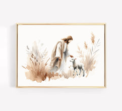 Jesus Leaves 99 Shepherd Holy Print Bible Story Wall Art Gift Living Room Home Easter Print Poster Canvas Christian Scripture Decor Prints 1665509189