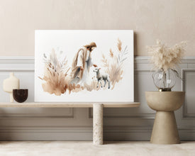 Jesus Leaves 99 Shepherd Holy Print Bible Story Wall Art Gift Living Room Home Easter Print Poster Canvas Christian Scripture Decor Prints 1665509189