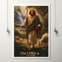 Jesus The Lord is my shepherd Poster, Jesus Wall Art,  Christan Wall Art, Christan Gift Art