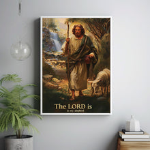 Jesus The Lord is my shepherd Poster, Jesus Wall Art,  Christan Wall Art, Christan Gift Art