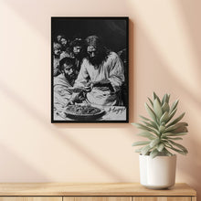 Jesus feeding the 5000 with the text Hungry Poster