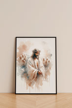 Jesus in Chains Poster The Crucifixion Bible Wall Art Boho Modern Minimalist Christian Gift Watercolor Scripture Canvas Print Easter Print 1674853177