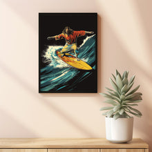 Surfing Jesus Poster - if Jesus lived today Wall Art for Print Cool Contemporary Interior Home Decor
