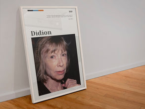 Joan Didion Poster Wall Art  Poster  Art Gift Quote Portrait Joan Didion Vintage Writer journalist 1561364426