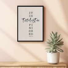 John 19:30 'Tetelestai' Easter Scripture Bible Verse Poster - Profound Easter Wall Decor for Reflection and Redemption