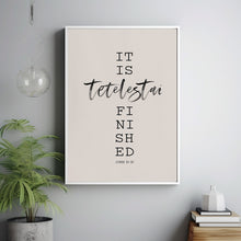 John 19:30 'Tetelestai' Easter Scripture Bible Verse Poster - Profound Easter Wall Decor for Reflection and Redemption