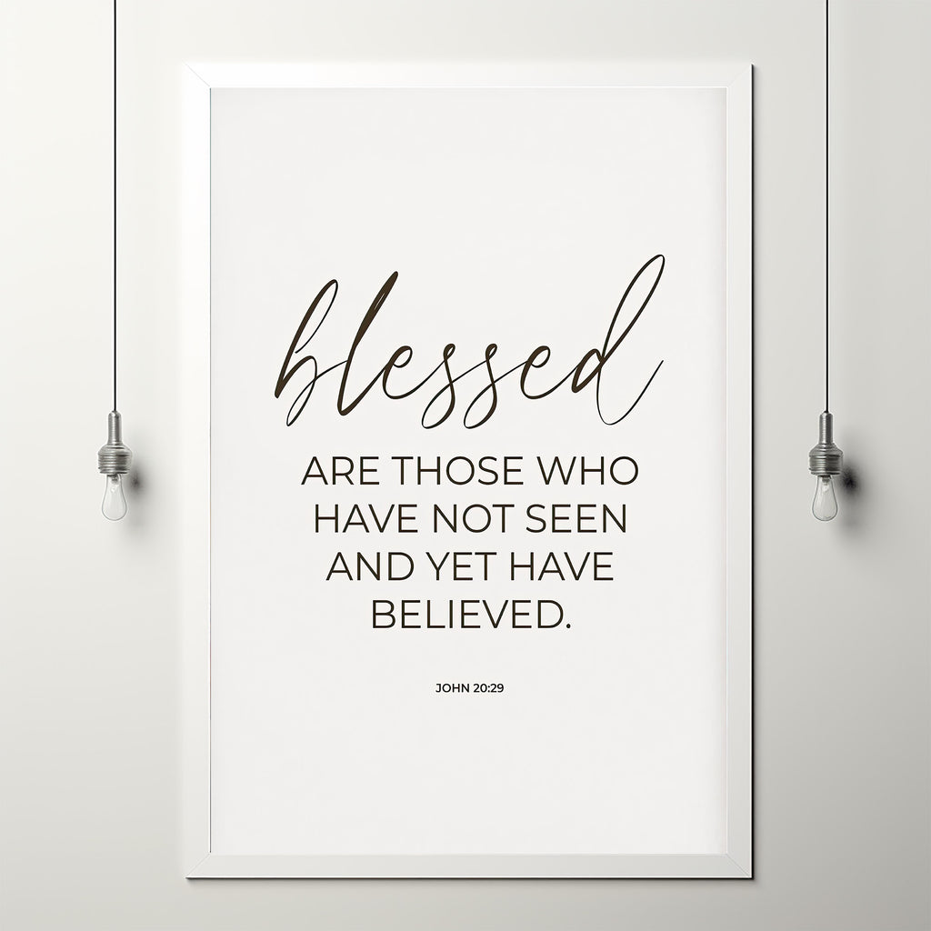 John 2029 Modern Bible Verse Poster Easter Scripture Poster Aestheti John 2029 modern bible verse poster easter scripture poster aestheti