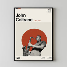 John Coltrane Poster, John Coltrane Movie, Blue Train Film, Vintage Modern, Vintage Poster, Minimalist Art, High Quality, Aesthetic Poster