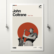 John Coltrane Poster, John Coltrane Movie, Blue Train Film, Vintage Modern, Vintage Poster, Minimalist Art, High Quality, Aesthetic Poster