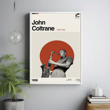 John Coltrane Poster, John Coltrane Movie, Blue Train Film, Vintage Modern, Vintage Poster, Minimalist Art, High Quality, Aesthetic Poster