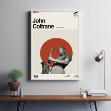 John Coltrane Poster, John Coltrane Movie, Blue Train Film, Vintage Modern, Vintage Poster, Minimalist Art, High Quality, Aesthetic Poster