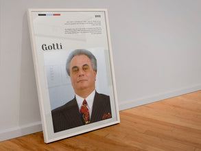 John Gotti Poster Wall Art Mugshot Mafia Boss Italian Mob Vintage Gambino  Poster Art Gift 1564804837