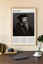 John Jean Calvin Wall Art  Poster John Jean Calvin Reformation Black White Poster  Poster Art Gift 1696018713