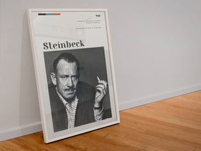 John Steinbeck Poster Wall Art  Poster Art Gift Quote John Ernst Steinbeck Novelist American writer Vintage 1575334993