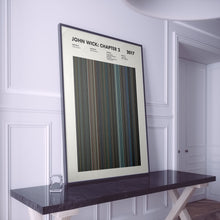 John Wick Chapter 2 Movie Barcode Print, John Wick 2 Print, John Wick 2 Poster, John Wick 2 Wall Art, John Wick 2 Art Print 1653424526