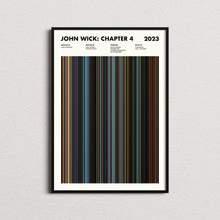 John Wick Chapter 4 Movie Barcode Print, John Wick Chapter 4 Print, John Wick Chapter 4 Poster, Movie Buff Gifts 1655086255