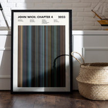 John Wick Chapter 4 Movie Barcode Print, John Wick Chapter 4 Print, John Wick Chapter 4 Poster, Movie Buff Gifts 1655086255