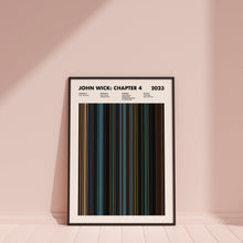 John Wick Chapter 4 Movie Barcode Print, John Wick Chapter 4 Print, John Wick Chapter 4 Poster, Movie Buff Gifts 1655086255