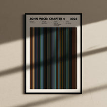 John Wick Chapter 4 Movie Barcode Print, John Wick Chapter 4 Print, John Wick Chapter 4 Poster, Movie Buff Gifts 1655086255