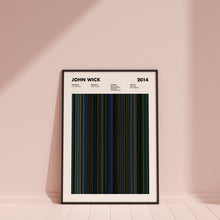 John Wick Movie Barcode Print, John Wick Print, John Wick Poster, John Wick Wall Art, John Wick Art Print, John Wick Frames Print 1617480948