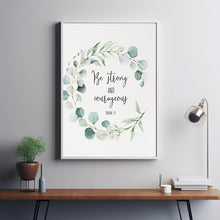 Joshua 1:9 'Be Strong And Courageous' Bible Verse Wall Art - Empowering Christian Decor for Confidence and Faith