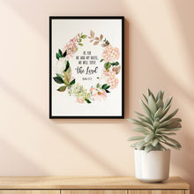 Joshua 24:15 'As For Me & My House' Bible Verse Wall Art - Inspirational Decor for Christian Homes